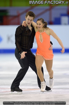 2013-02-27 Milano - World Junior Figure Skating Championships 4123 Britney Simpson-Matthew Blackmer USA